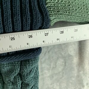 POL V-Neck Floral Pattern Chenille Sweater